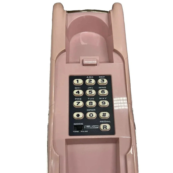 Vintage TeleMania Pink  57 Chevy Telephone in Original Box RARE - Picture 14 of 16